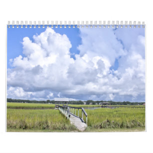 Calendário de Parede da Ilha Pawleys Design 8