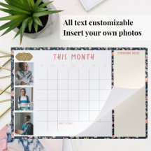 Calendário de Parede da Mesa de Fotos da Família 2