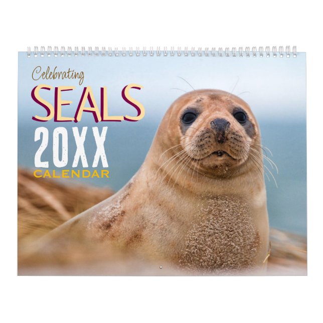 Calendário de Parede da Vida Selvagem das Focas Ce (Capa)