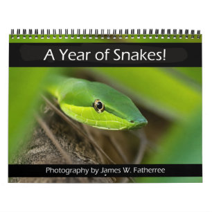 Calendário de Parede das Cobras por J. Fatherree