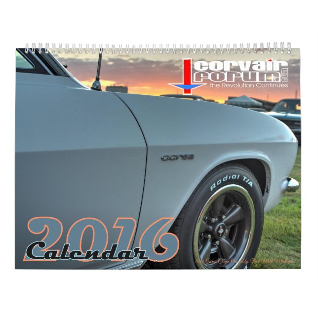 calendário de parede de 11x14.5 CorvairForum (Verso)