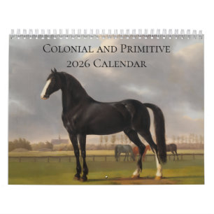 Calendário de Parede de Arte Americana Antiga 2026