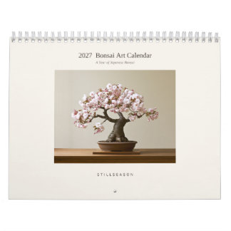 Calendário de Parede de Arte Bonsai Japonesa 2027