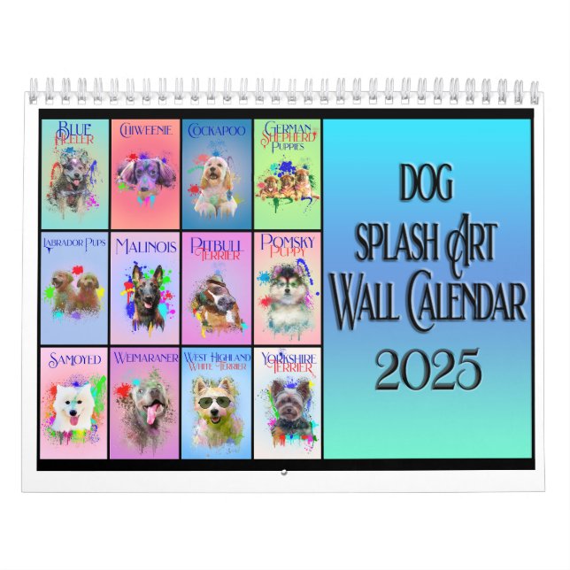 Calendário de Parede de Arte com Chapas Coloridas  (Capa)