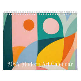 Calendário de Parede de Arte Minimalista Moderna 2