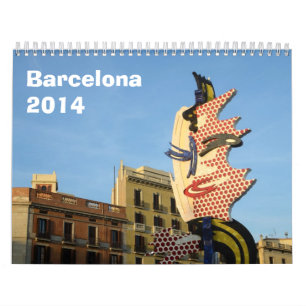 Calendário de parede de Barcelona 2014