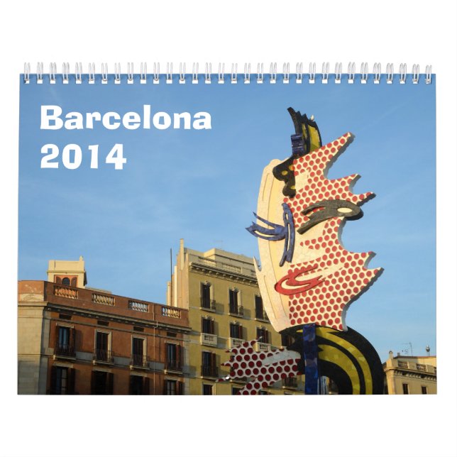 Calendário de parede de Barcelona 2014 (Capa)