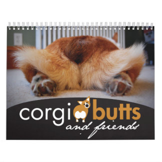 Calendário de Parede de Bumbuns e Amigos Corgi 201