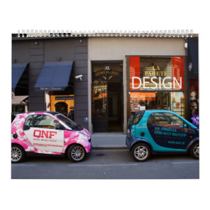 Calendário de Parede de Carros Inteligentes do ri