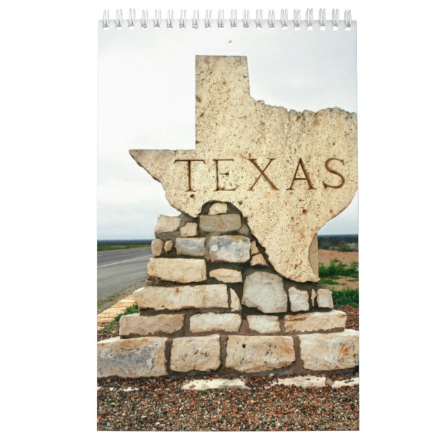 Calendário de Parede de Coleção de Estado do Texas (Capa)