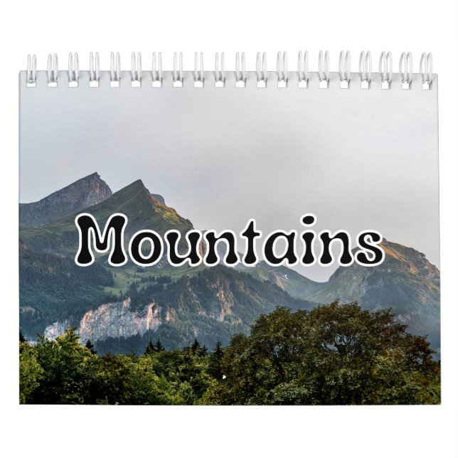 Calendário de Parede de Coleção de Montanhas (Capa)