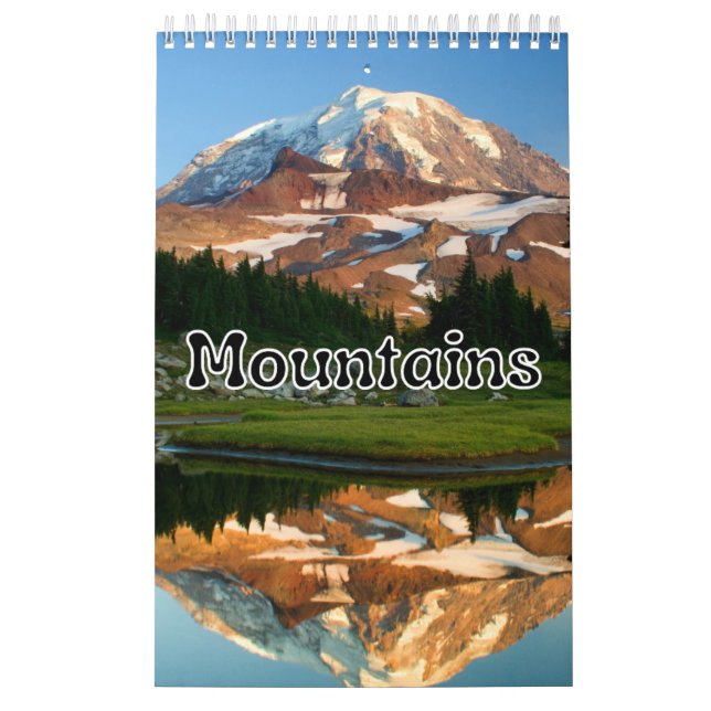 Calendário de Parede de Coleção de Montanhas (Capa)