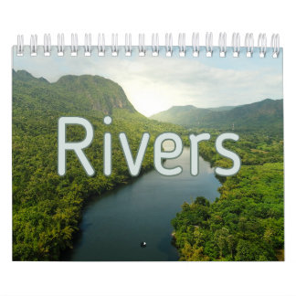 Calendário de Parede de Coleção de Rios