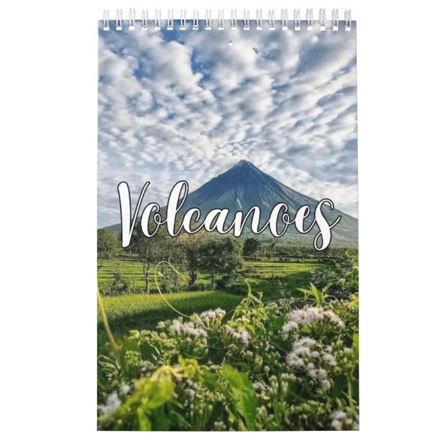 Calendário de Parede de Coleção de Vulcões (Capa)