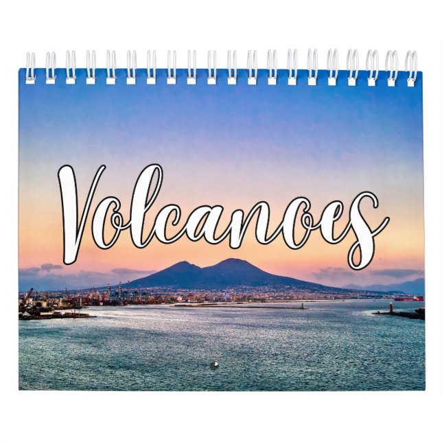 Calendário de Parede de Coleção de Vulcões (Capa)