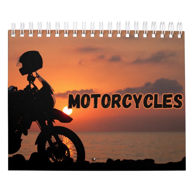Calendário de Parede de Coleta de Motocicletas (Capa)