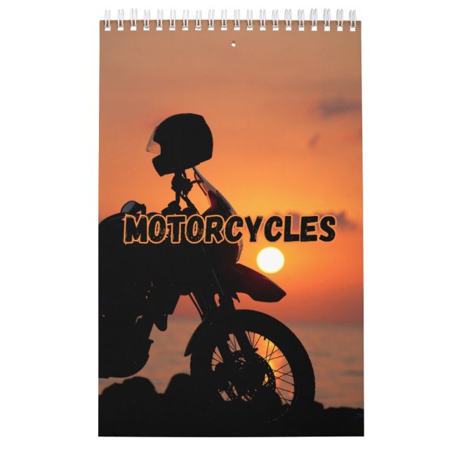 Calendário de Parede de Coleta de Motocicletas (Capa)