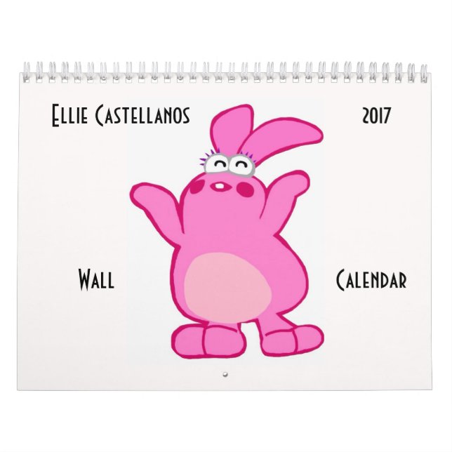 Calendário de parede de Ellie Castellanos 2017 (Capa)