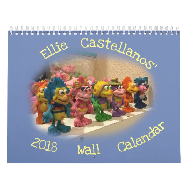 Calendário de parede de Ellie Castellanos 2018 (Capa)