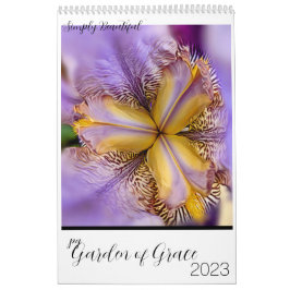 Calendário de Parede de Flores Belas