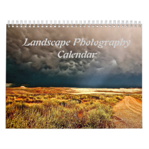 Calendário de Parede de Fotografia de Paisagens de