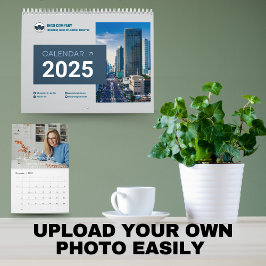 Calendário de Parede de Fotos da Família de Script