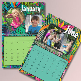 Calendário de parede de fotos personalizadas tropi