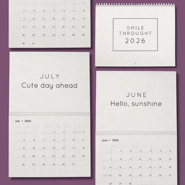 Calendário de Parede de Inspiração Colorido e Vibr (Criador carregado)