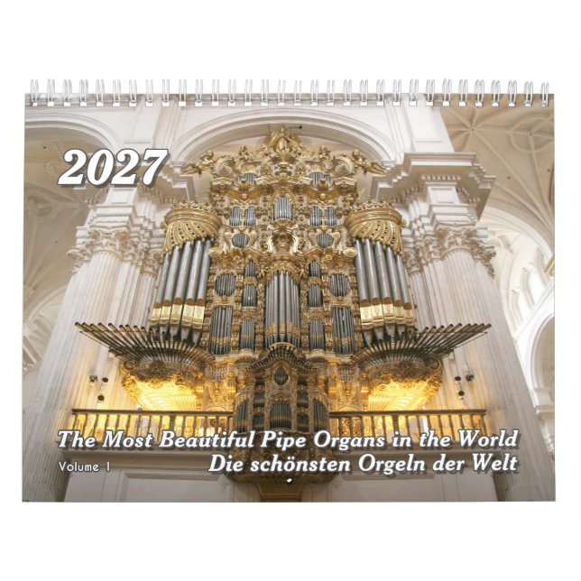 Calendário de Parede de Órgão de Tubos – Calendári (Capa)