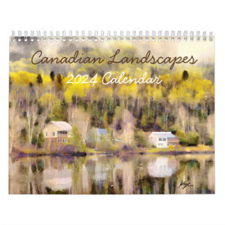 Calendário de Parede de Paisagem Canadense