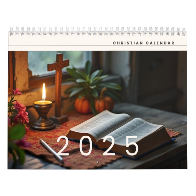 Calendário de Parede de Reflexão Cristã de 2025 11 (Capa)
