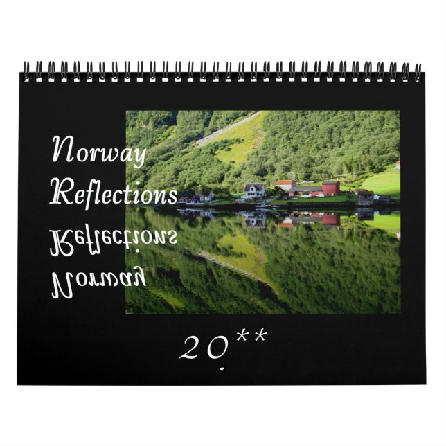 Calendário de Parede de Reflexões da Noruega (Capa)