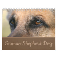Calendário de parede do cão de german shepherd