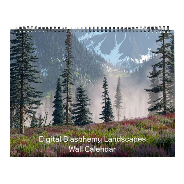 Calendário de Parede do Digital Blasphemy Landscap (Capa)