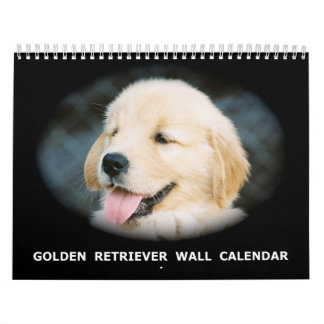 Calendário de parede do filhote de cachorro do
