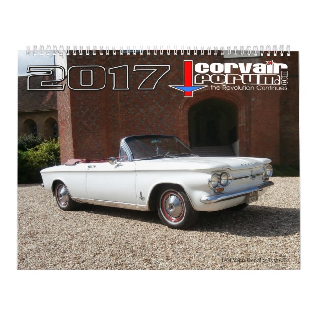 Calendário de parede do fórum de Corvair (Capa)