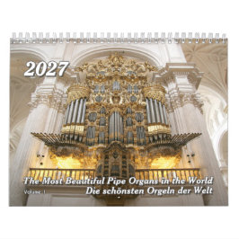 Calendário de Parede do Órgão de Tubos 2027 – Cale