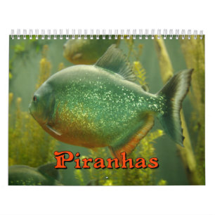 Calendário de parede dos Piranhas