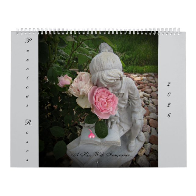 Calendário De Parede Dos Rosas De preciosos 2026 P (Capa)