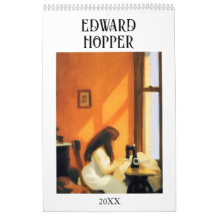 Calendário de Parede Estético Artístico Edward Hop