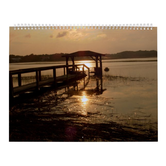 Calendário de Parede Grande da Ilha de Pawleys (De (Capa)