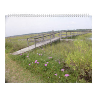 Calendário de Parede Grande da Ilha de Pawleys Des
