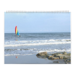 Calendário de Parede Grande da Ilha de Pawleys Des