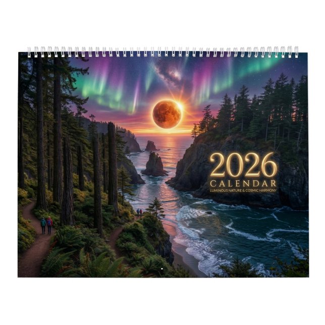 Calendário de Parede Harmonia Cósmica Luminosa 202 (Capa)