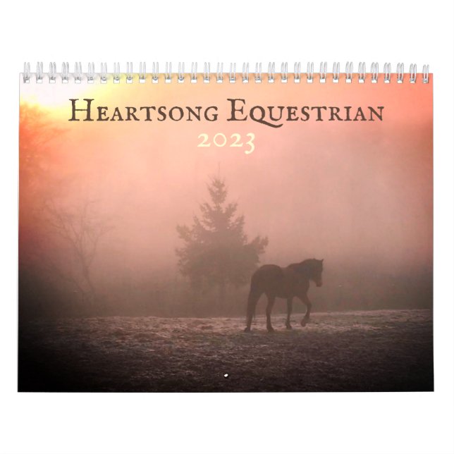 Calendário de Parede Heartsong Equestrian 2023 (Capa)