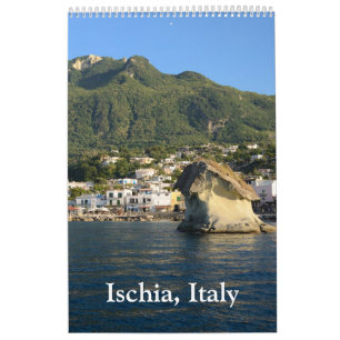 Calendário de parede Ischia de 12 meses
