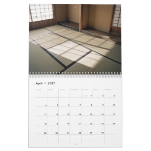 Calendário de Parede Japandi Luz & Sombra no Japão