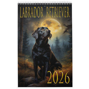 Calendário de parede Labrador retriever 2026