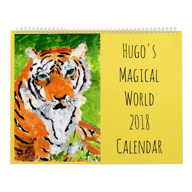 Calendário de parede mágico do mundo 2018 de Hugo (Capa)