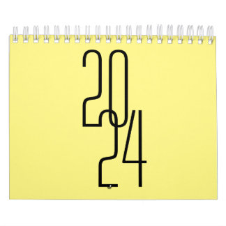 Calendário de parede minimalista